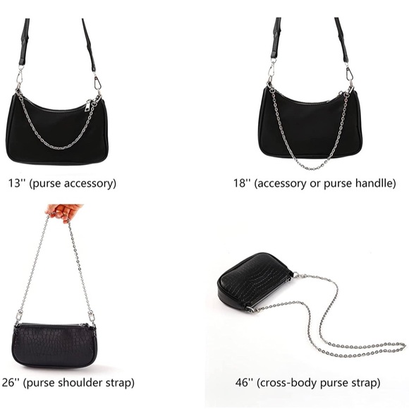 Replacement Chain for your Re-Edition Bag Handbag or Silver Felice or Pochette - Picture 4 of 4